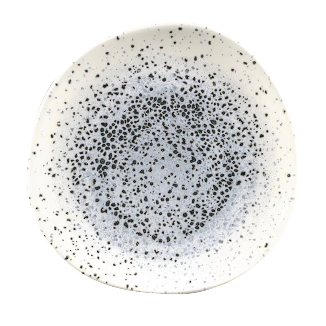 FC127 Churchill Studio Prints Mineral Blue Centre Organic Round Plates 210mm (Pack of 12) - JD Catering Equipment Solutions Ltd