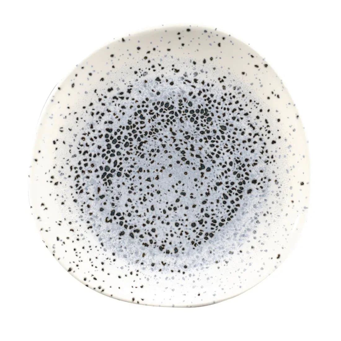 FC127 Churchill Studio Prints Mineral Blue Centre Organic Round Plates 210mm (Pack of 12) - JD Catering Equipment Solutions Ltd
