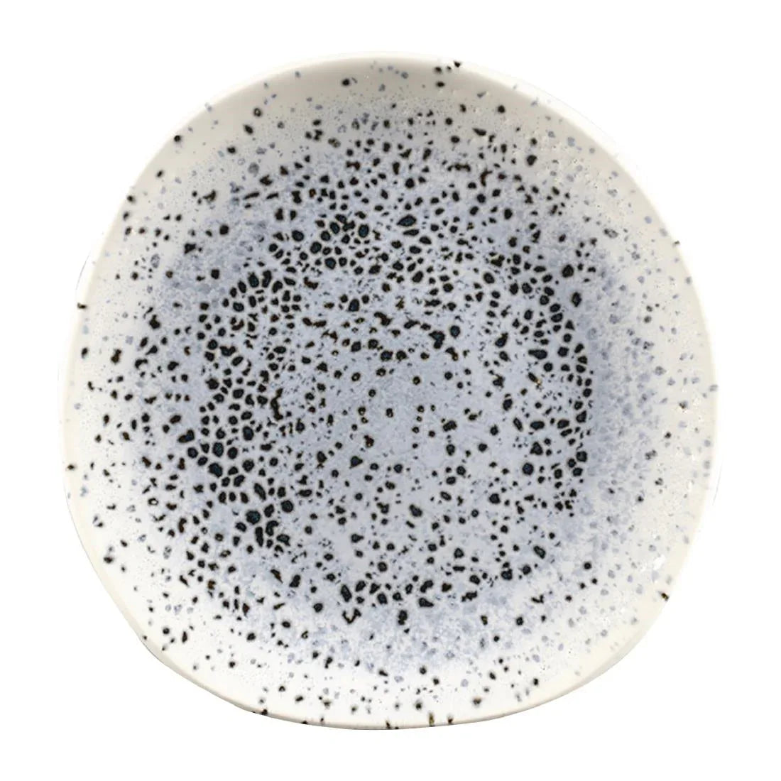 FC128 Churchill Studio Prints Mineral Blue Centre Organic Round Plates 186mm (Pack of 12) - JD Catering Equipment Solutions Ltd