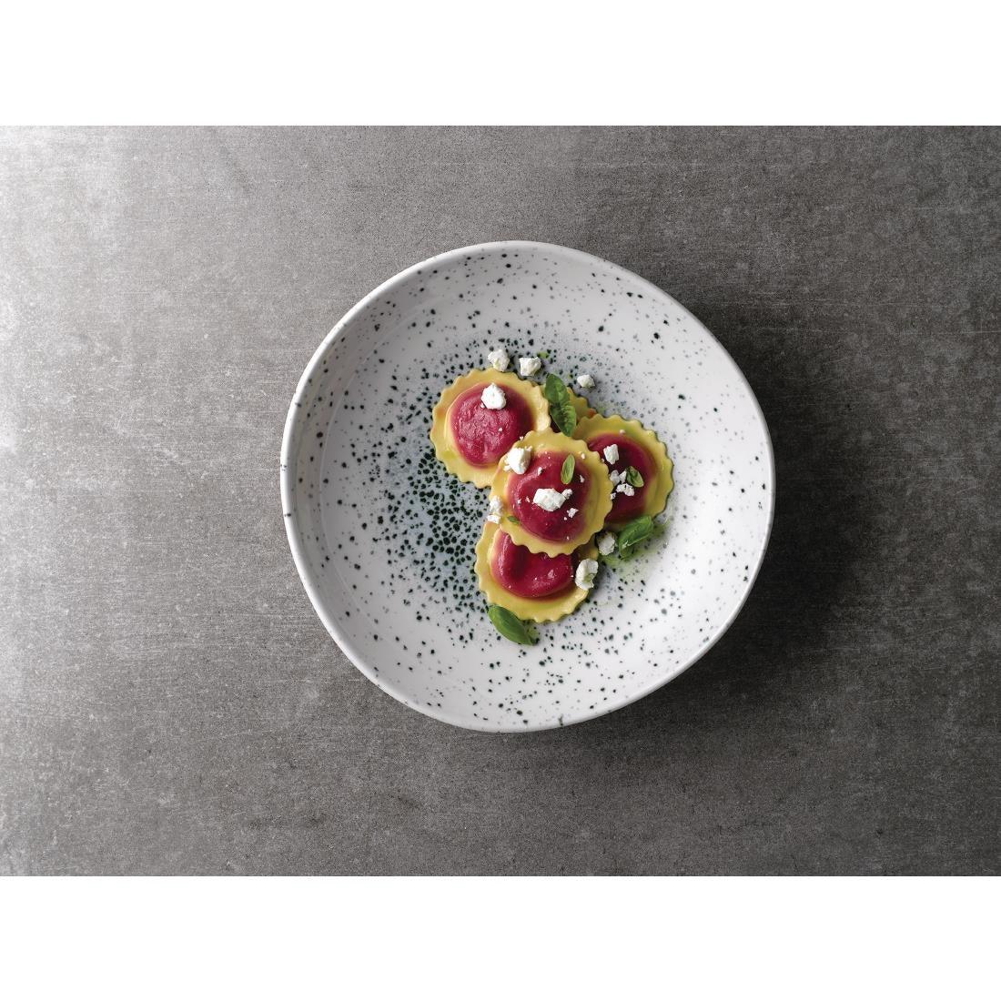 FC129 Churchill Studio Prints Mineral Blue Centre Organic Round Bowls 253mm 1.1Ltr (Pack of 12) - JD Catering Equipment Solutions Ltd