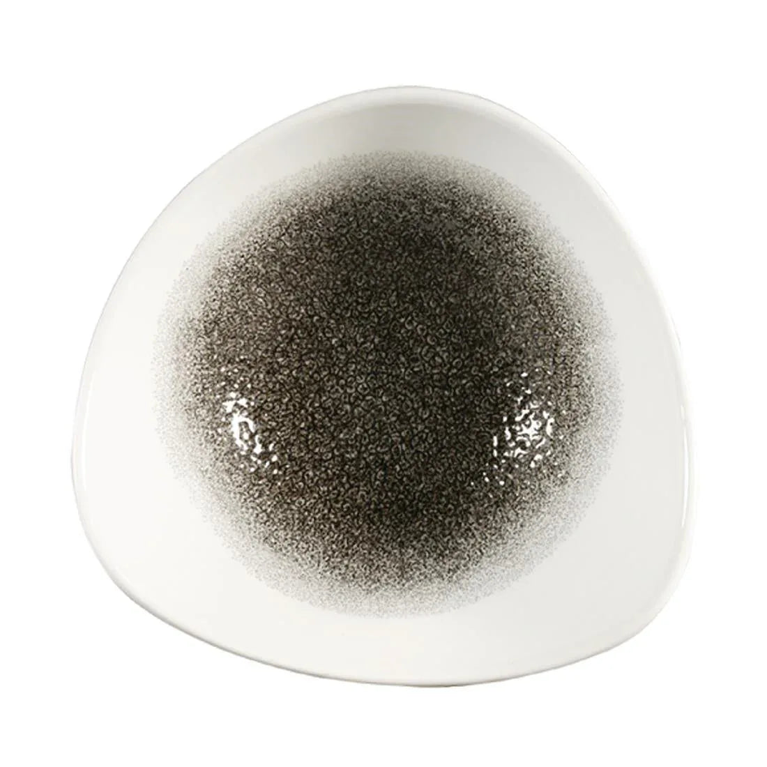 FC134 Churchill Studio Prints Raku Triangle Bowls Quartz Black 185mm 370ml (Pack of 12) - JD Catering Equipment Solutions Ltd