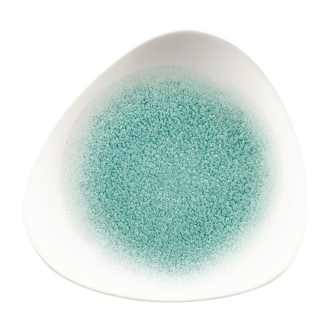FC138 Churchill Studio Prints Raku Triangle Plates Jade Green 192mm (Pack of 12) - JD Catering Equipment Solutions Ltd