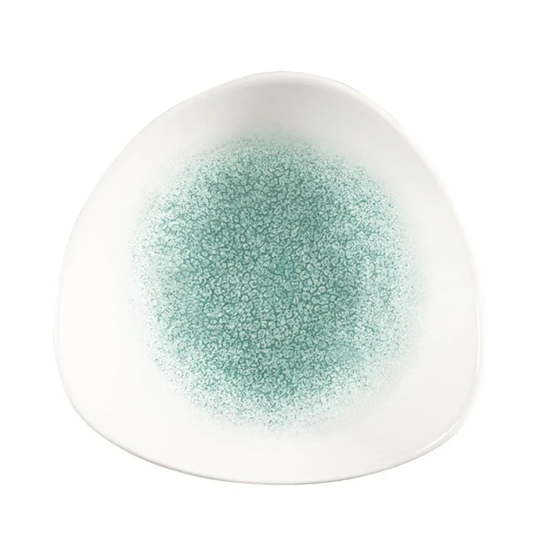 FC139 Churchill Studio Prints Raku Triangle Bowls Jade Green 185mm 370ml (Pack of 12) - JD Catering Equipment Solutions Ltd