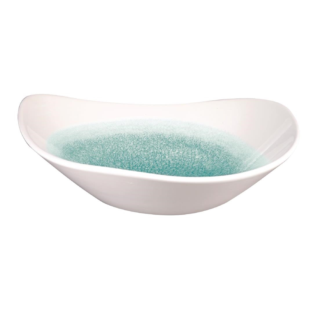 FC139 Churchill Studio Prints Raku Triangle Bowls Jade Green 185mm 370ml (Pack of 12) JD Catering Equipment Solutions Ltd