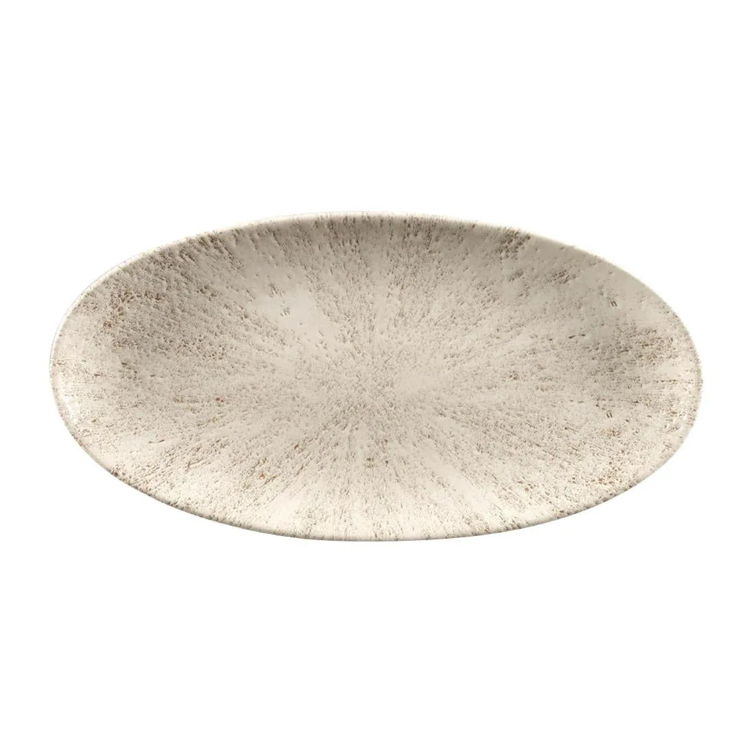 FC142 Churchill Studio Prints Stone Chefs Plates Agate Grey 299 x 150mm (Pack of 12) - JD Catering Equipment Solutions Ltd