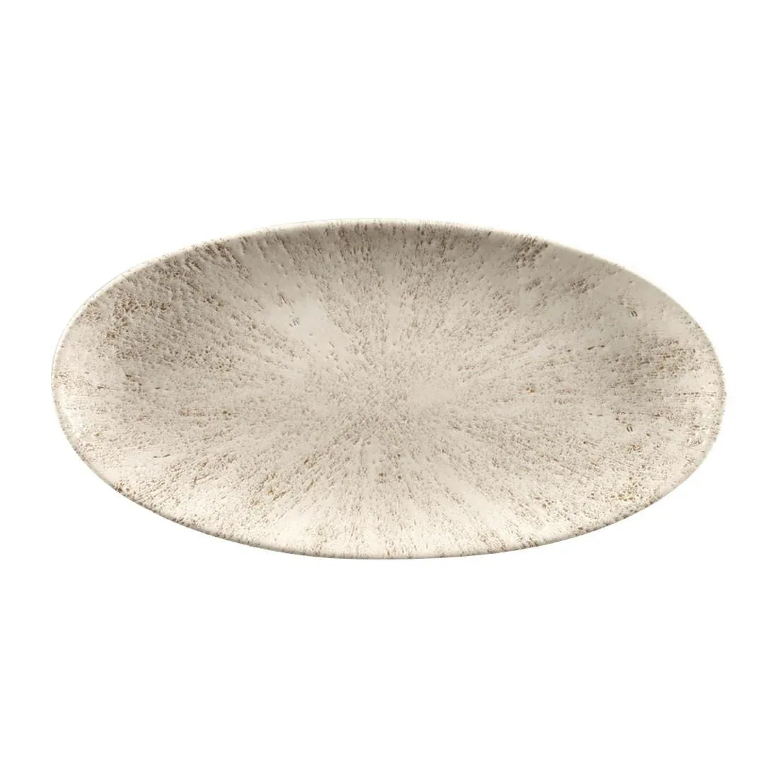 FC142 Churchill Studio Prints Stone Chefs Plates Agate Grey 299 x 150mm (Pack of 12) - JD Catering Equipment Solutions Ltd