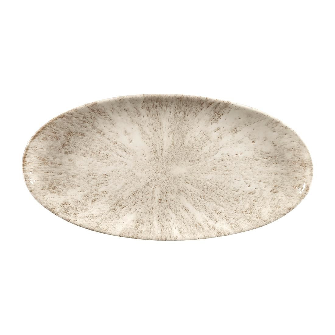 FC143 Churchill Studio Prints Stone Chefs Plates Agate Grey 347 x 173mm (Pack of 6) JD Catering Equipment Solutions Ltd