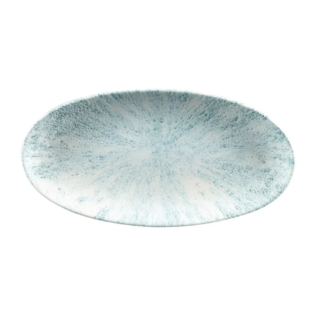FC146 Churchill Studio Prints Stone Chefs Plates Aquamarine 299 x 150mm (Pack of 12) - JD Catering Equipment Solutions Ltd