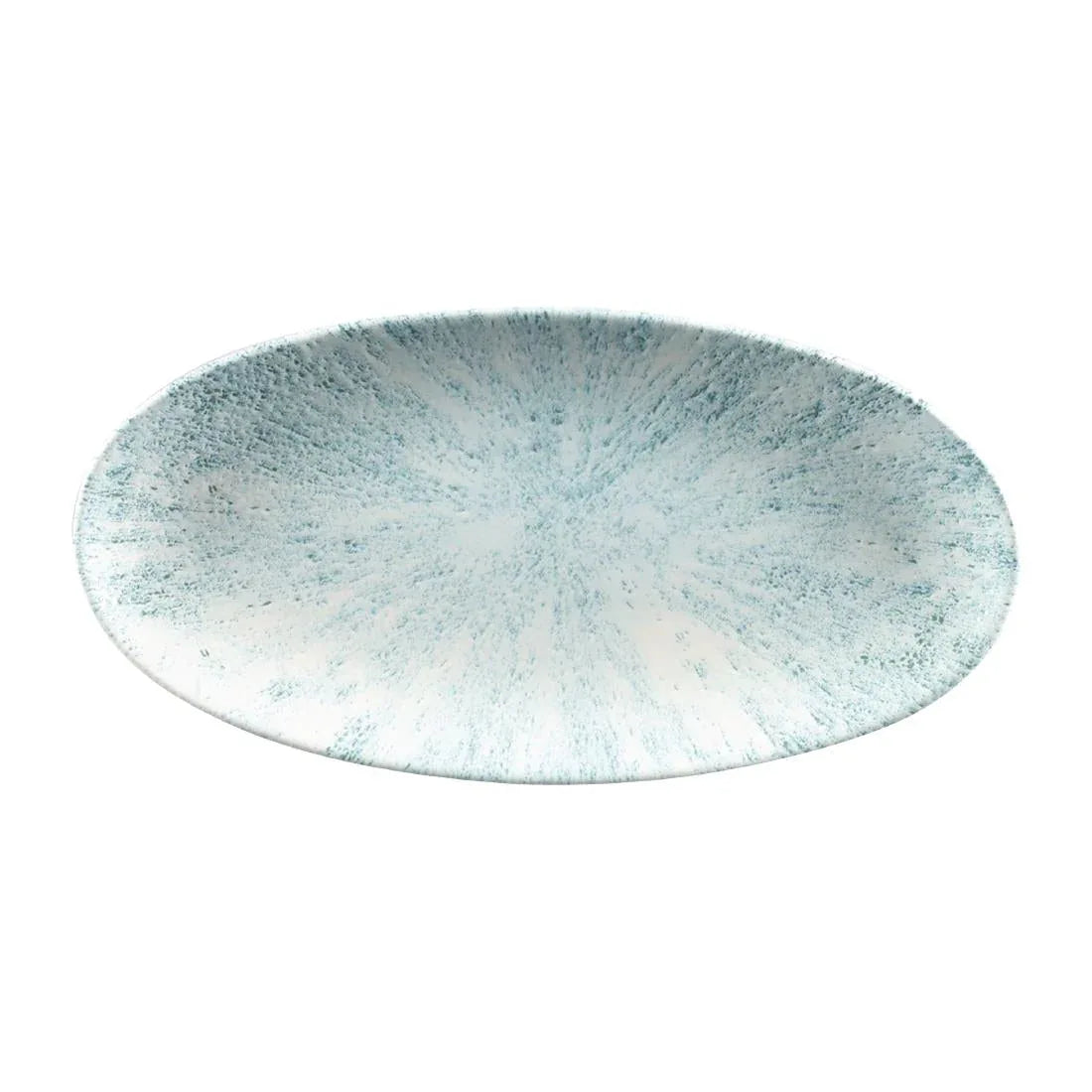 FC146 Churchill Studio Prints Stone Chefs Plates Aquamarine 299 x 150mm (Pack of 12) - JD Catering Equipment Solutions Ltd