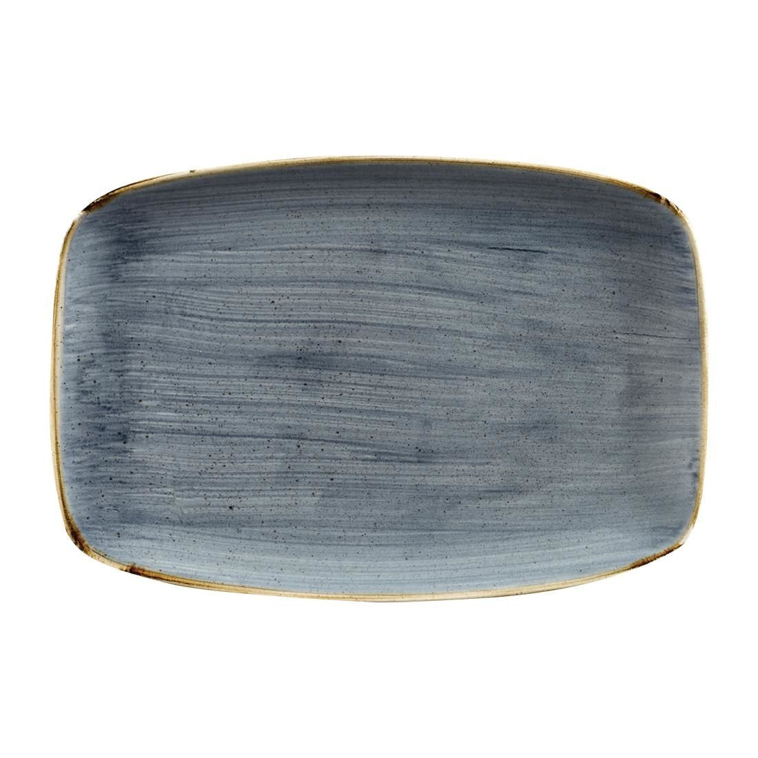 FC148 Churchill Stonecast No. 9 Oblong Chefs Plates 355 x 245mm Blueberry (Pack of 6) JD Catering Equipment Solutions Ltd