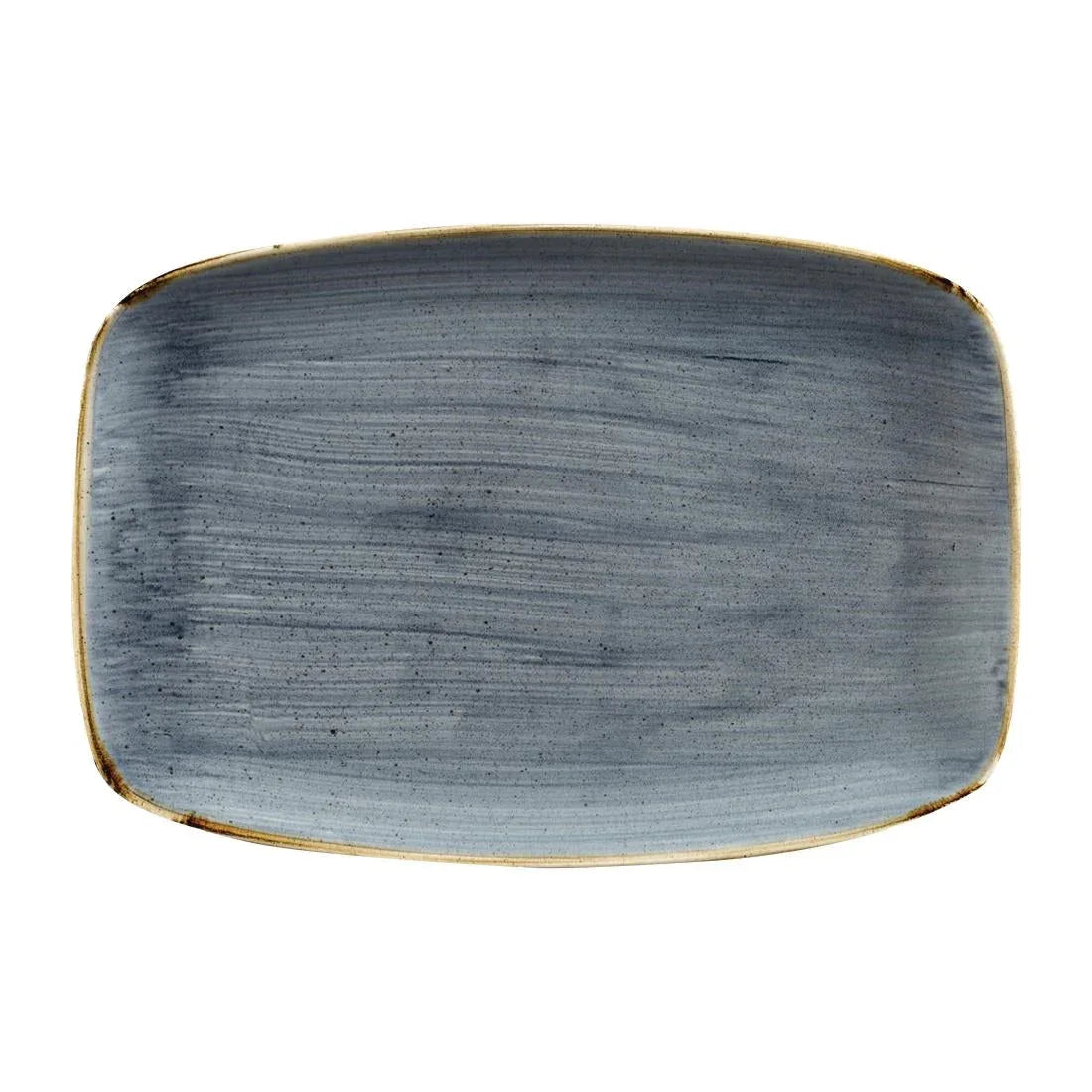 FC148 Churchill Stonecast No. 9 Oblong Chefs Plates 355 x 245mm Blueberry (Pack of 6) - JD Catering Equipment Solutions Ltd