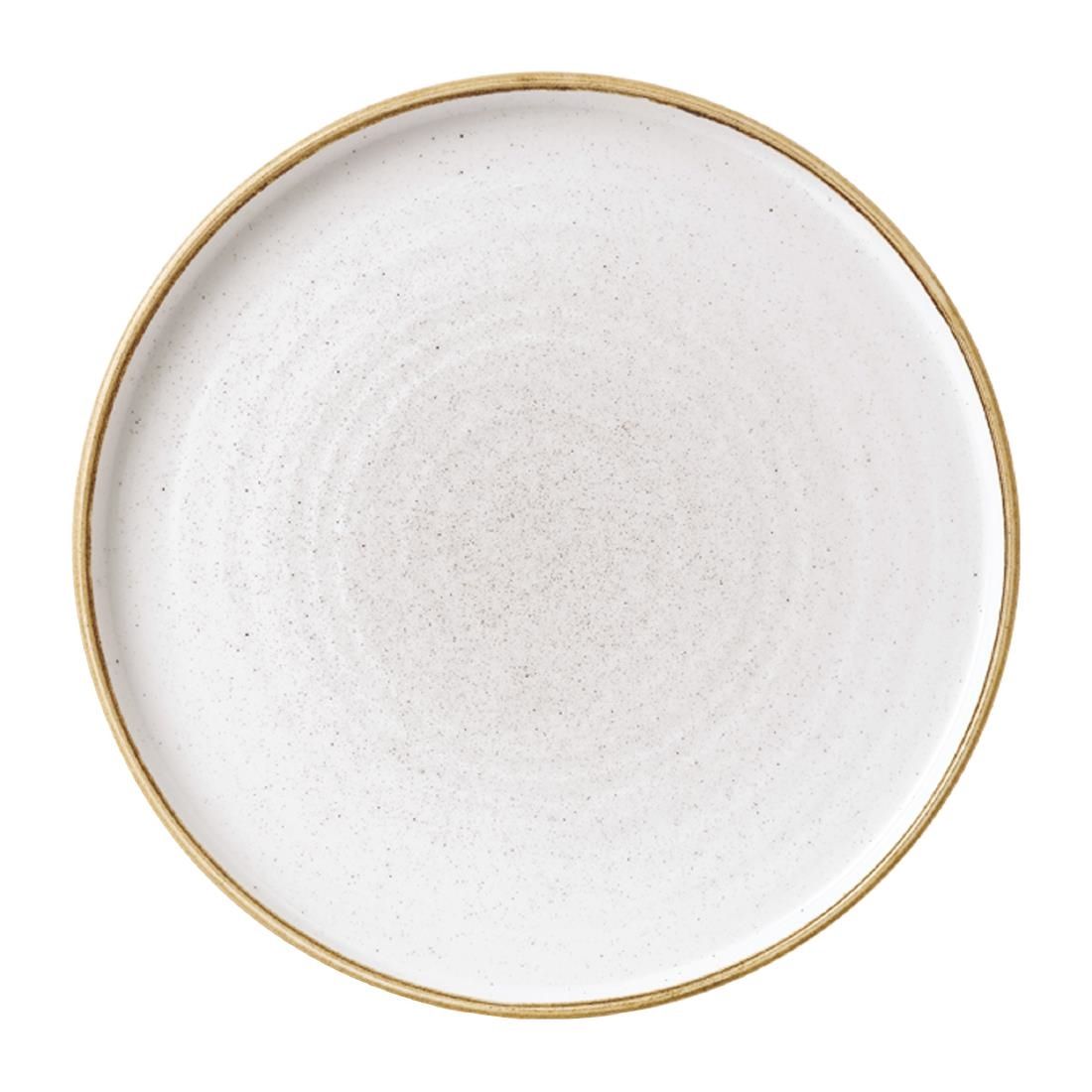 FC161 Churchill Stonecast Walled Chefs Plates Barley White 260mm (Pack of 6) JD Catering Equipment Solutions Ltd