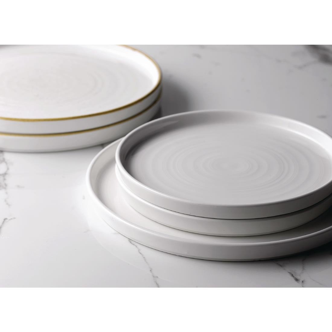 FC166 Churchill Walled Chefs Plates White 210mm (Pack of 6) JD Catering Equipment Solutions Ltd