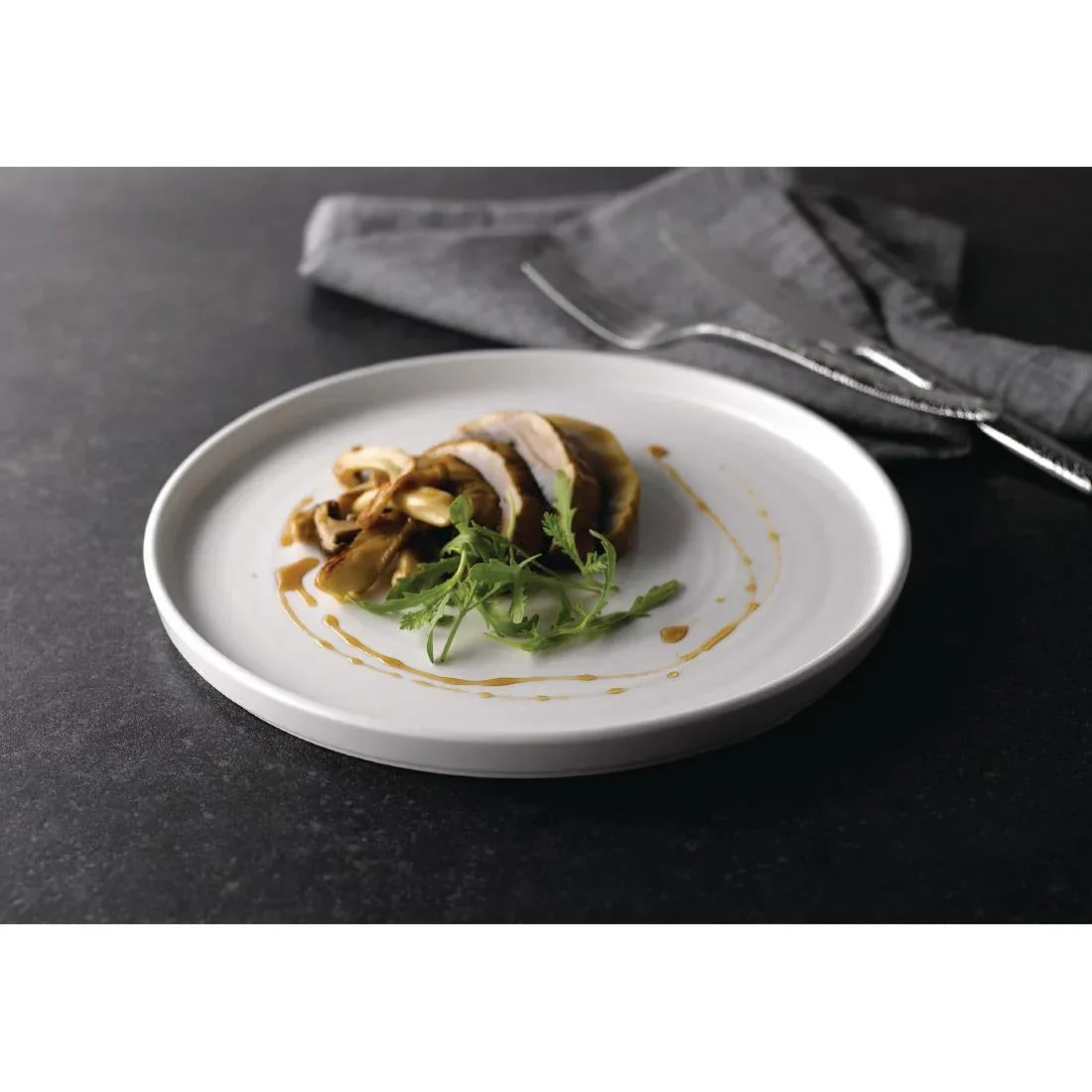 FC166 Churchill Walled Chefs Plates White 210mm (Pack of 6) - JD Catering Equipment Solutions Ltd