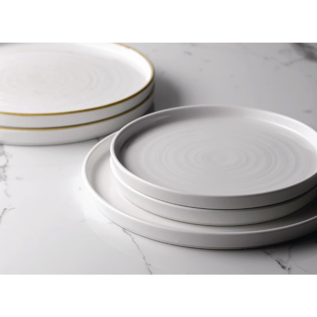 FC166 Churchill Walled Chefs Plates White 210mm (Pack of 6) JD Catering Equipment Solutions Ltd
