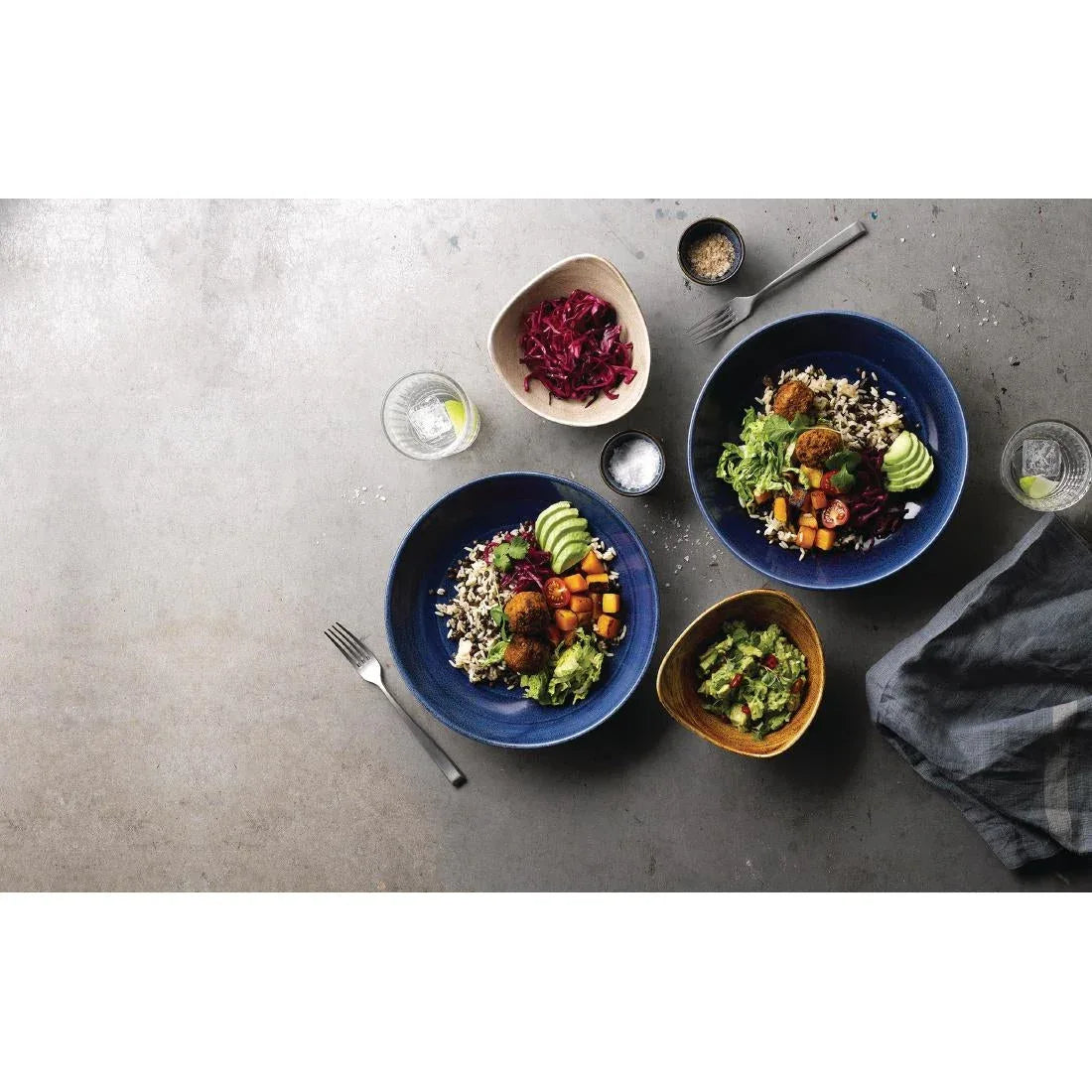FC171 Churchill Stonecast Patina Coupe Bowls Cobalt 248mm (Pack of 12) - JD Catering Equipment Solutions Ltd