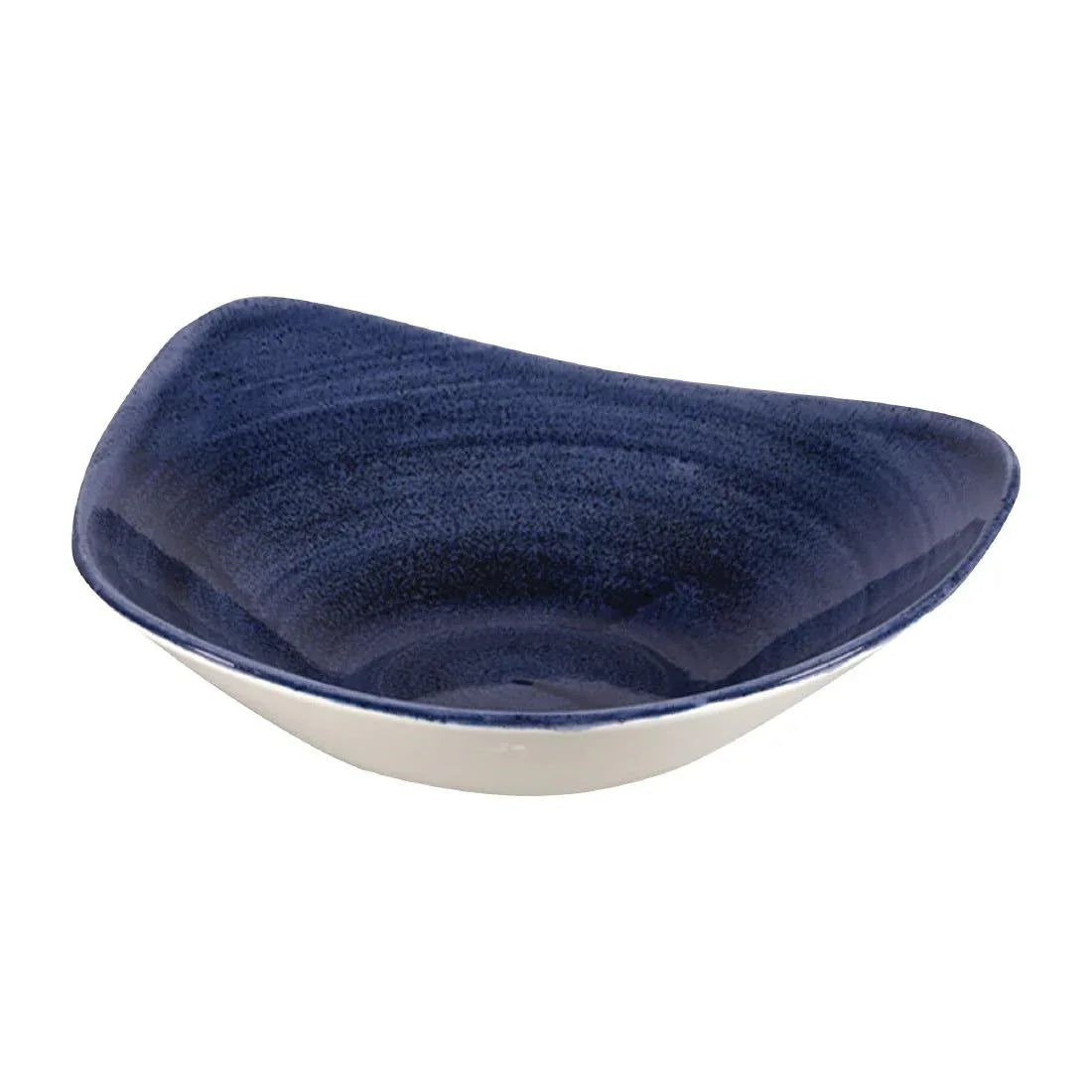 FC173 Churchill Stonecast Patina Triangular Bowls Cobalt 235mm (Pack of 12) - JD Catering Equipment Solutions Ltd