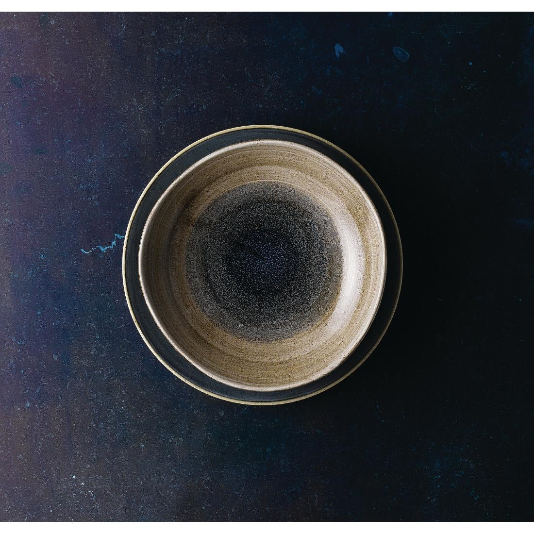 FC181 Churchill Stonecast Aqueous Organic Round Bowls Bayou Taupe 253mm (Pack of 12) JD Catering Equipment Solutions Ltd