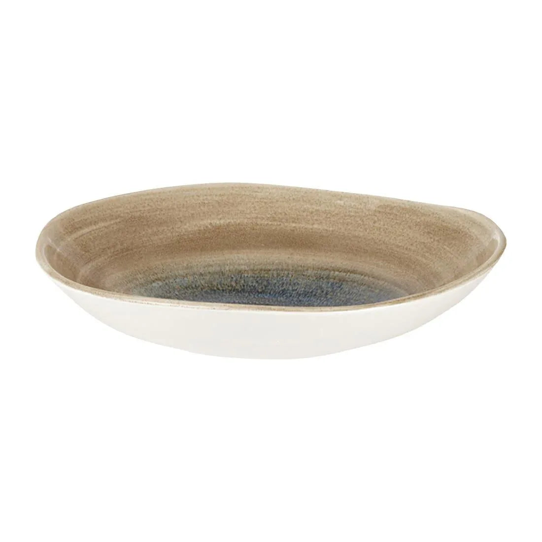 FC181 Churchill Stonecast Aqueous Organic Round Bowls Bayou Taupe 253mm (Pack of 12) - JD Catering Equipment Solutions Ltd