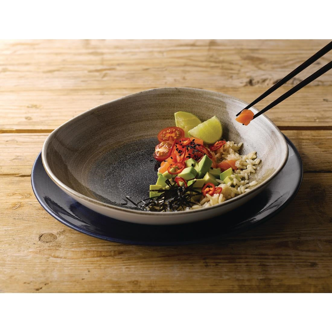 FC181 Churchill Stonecast Aqueous Organic Round Bowls Bayou Taupe 253mm (Pack of 12) JD Catering Equipment Solutions Ltd