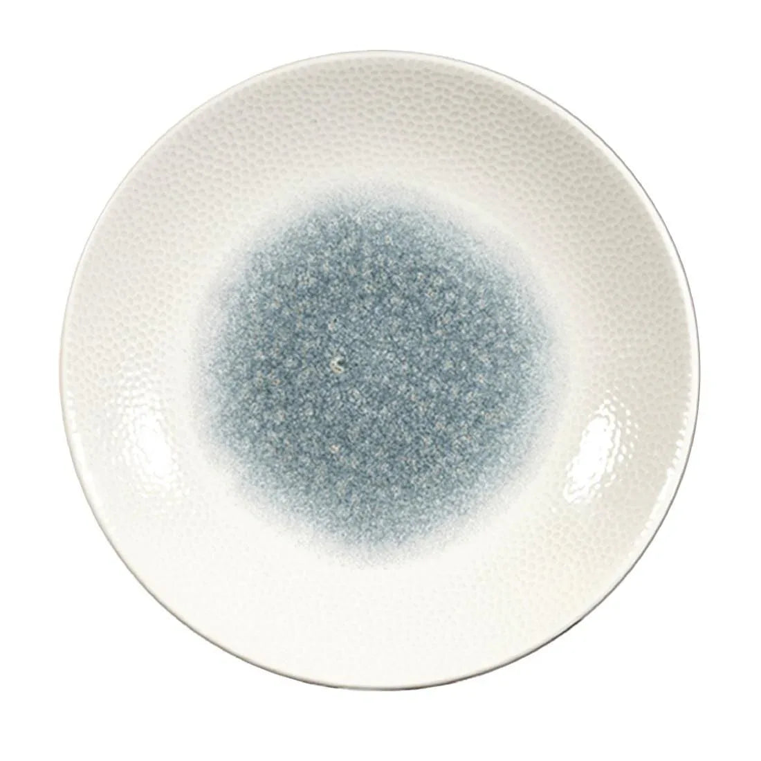 FC184 Churchill Isla Centre Print Deep Coupe Plates Topaz Blue 281mm (Pack of 12) - JD Catering Equipment Solutions Ltd