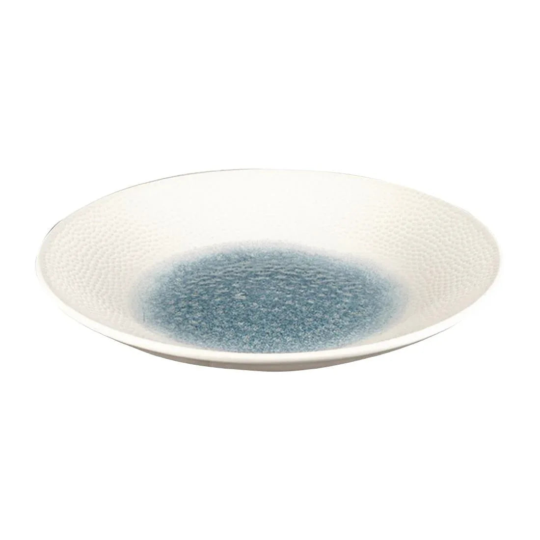 FC184 Churchill Isla Centre Print Deep Coupe Plates Topaz Blue 281mm (Pack of 12) - JD Catering Equipment Solutions Ltd