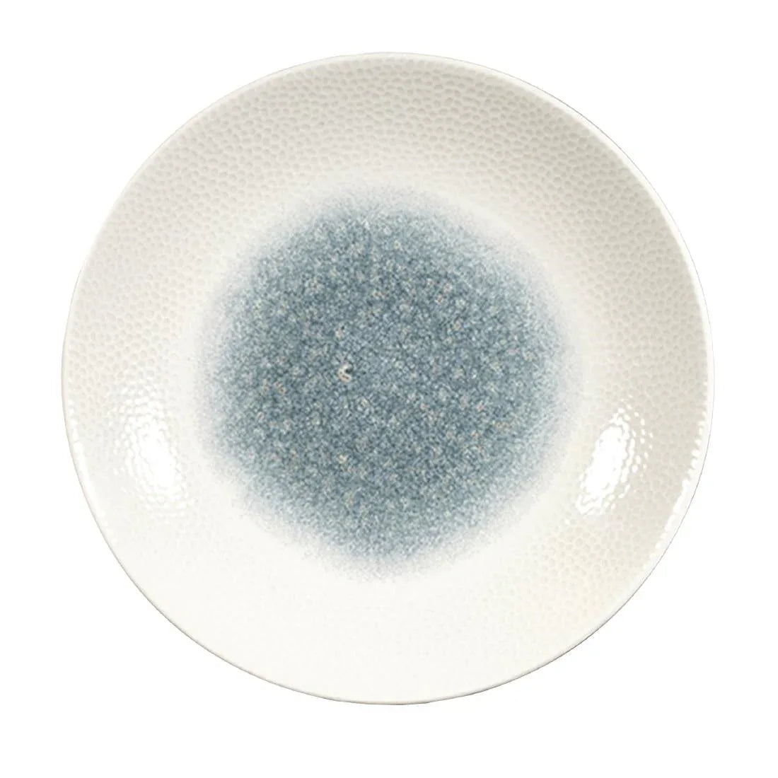 FC185 Churchill Isla Centre Print Deep Coupe Plates Topaz Blue 255mm (Pack of 12) - JD Catering Equipment Solutions Ltd