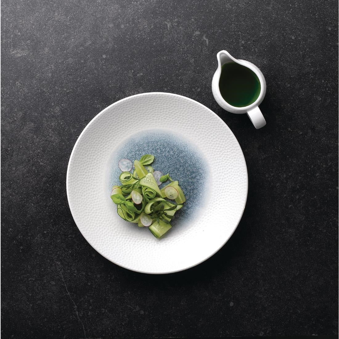 FC185 Churchill Isla Centre Print Deep Coupe Plates Topaz Blue 255mm (Pack of 12) JD Catering Equipment Solutions Ltd