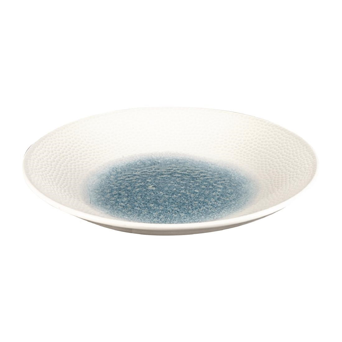 FC185 Churchill Isla Centre Print Deep Coupe Plates Topaz Blue 255mm (Pack of 12) JD Catering Equipment Solutions Ltd