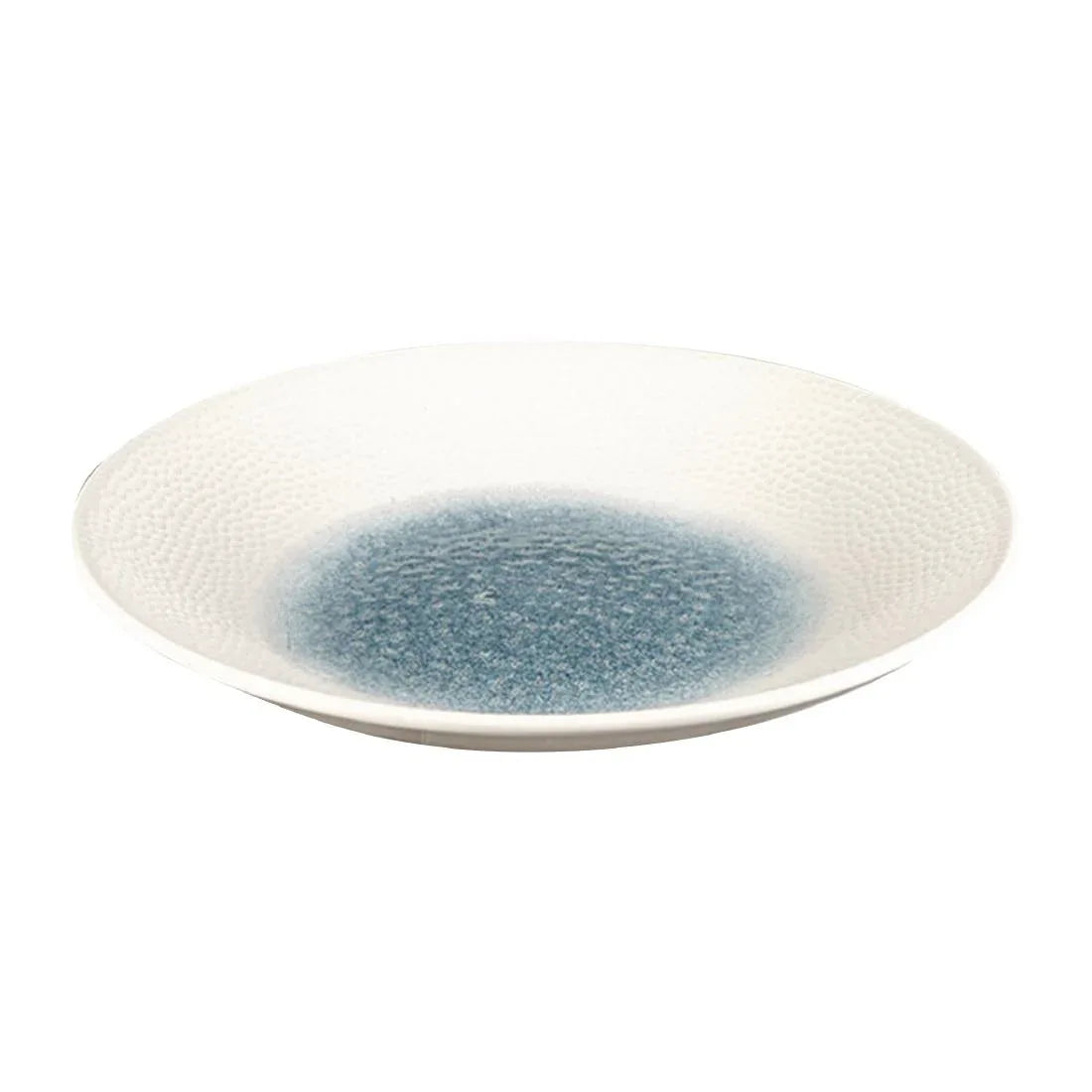 FC185 Churchill Isla Centre Print Deep Coupe Plates Topaz Blue 255mm (Pack of 12) - JD Catering Equipment Solutions Ltd