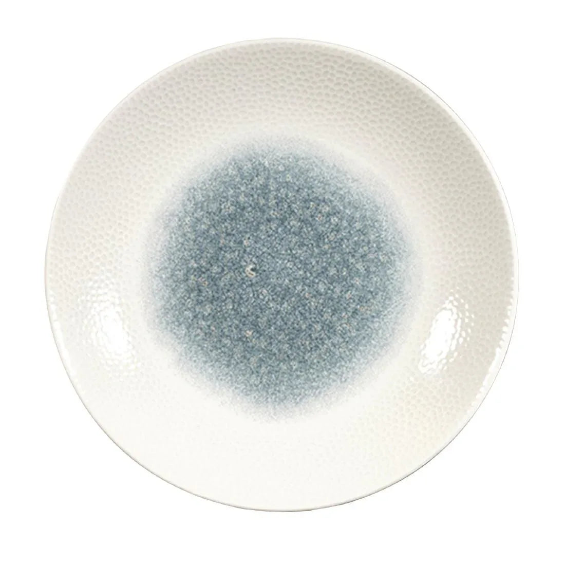 FC185 Churchill Isla Centre Print Deep Coupe Plates Topaz Blue 255mm (Pack of 12) - JD Catering Equipment Solutions Ltd