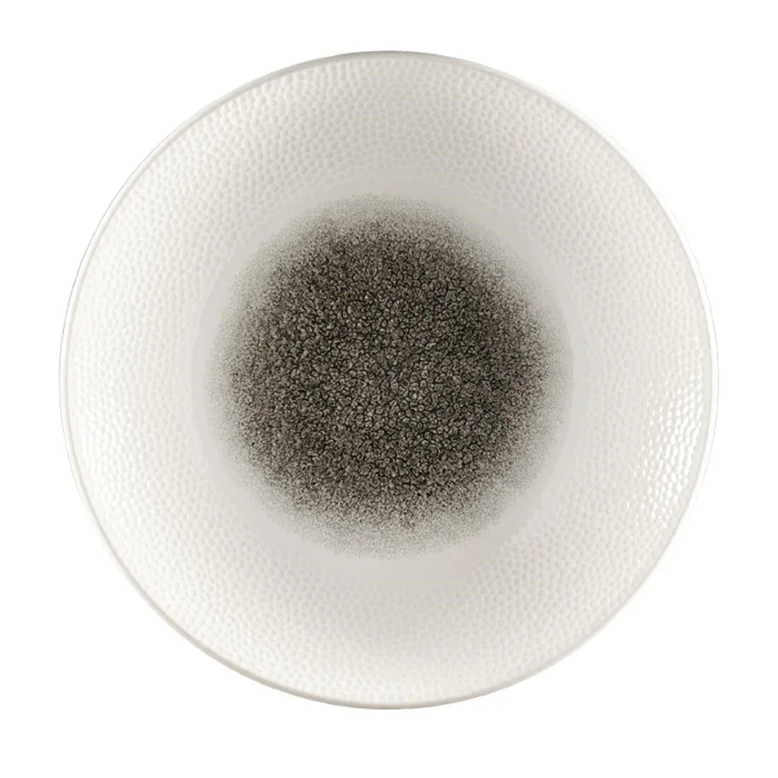 FC186 Churchill Isla Centre Print Deep Coupe Plates Quartz Black 281mm (Pack of 12) - JD Catering Equipment Solutions Ltd