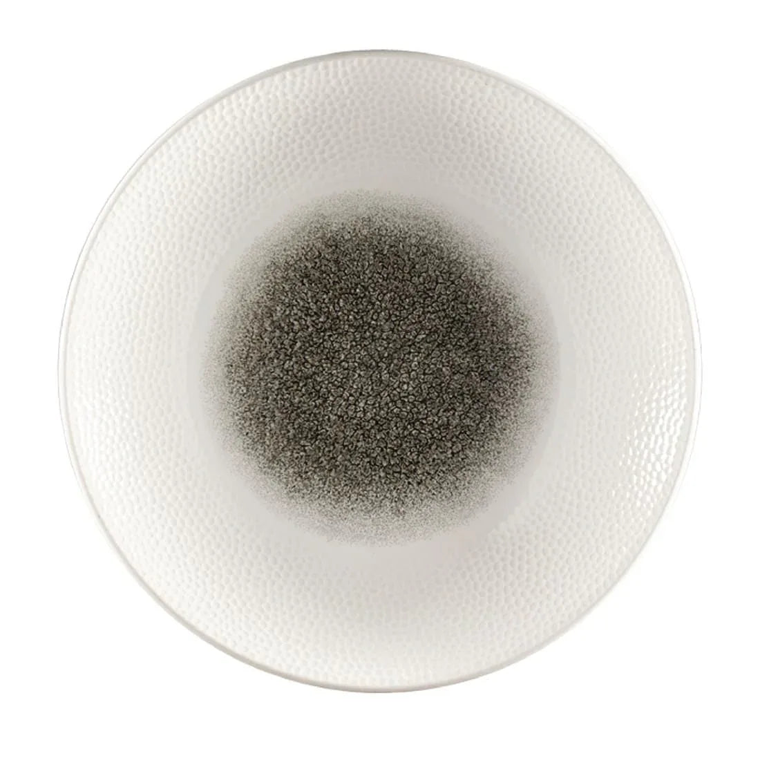 FC186 Churchill Isla Centre Print Deep Coupe Plates Quartz Black 281mm (Pack of 12) - JD Catering Equipment Solutions Ltd
