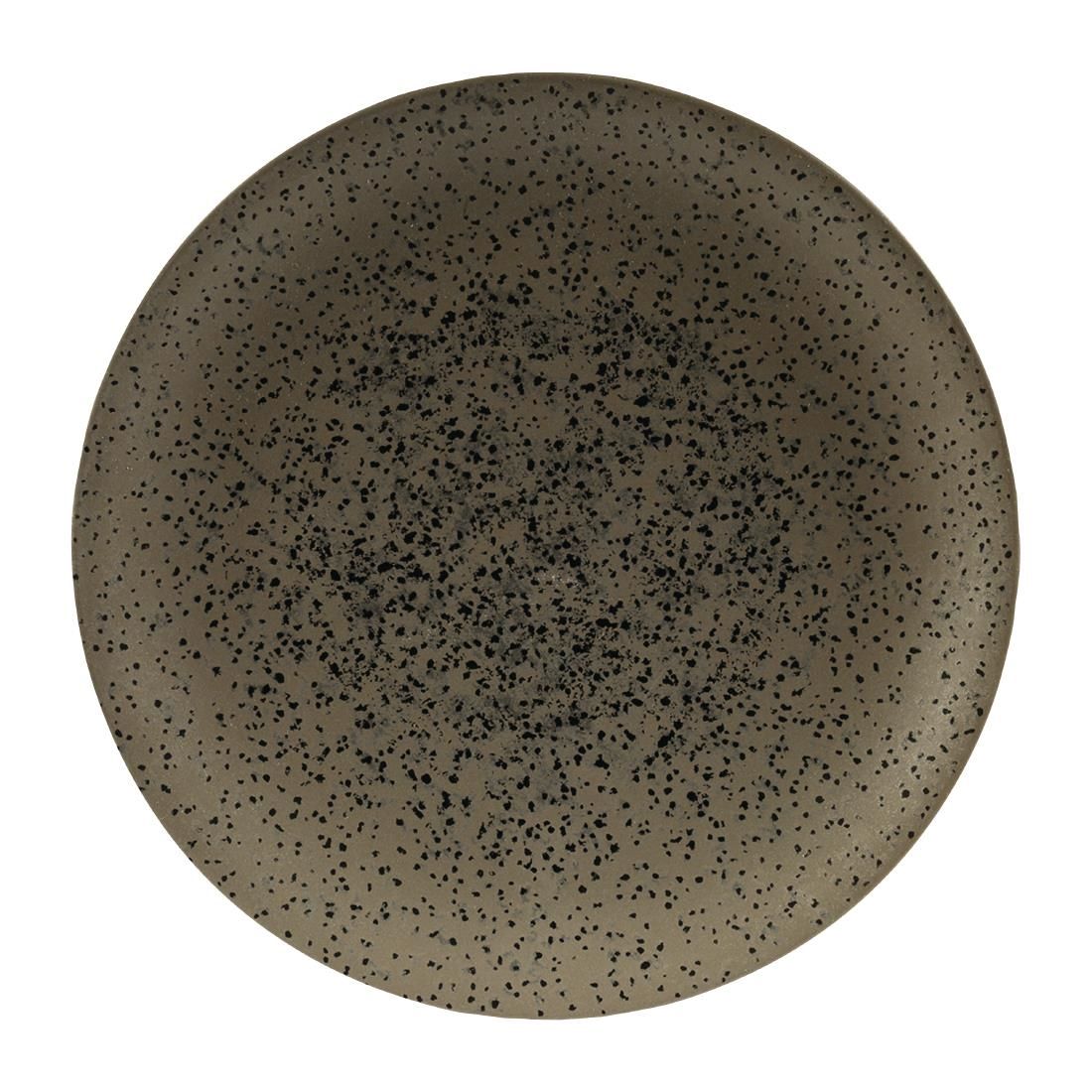 FC192 Churchill Menu Shades Caldera Coupe Plates Flint Grey 270mm (Pack of 6) JD Catering Equipment Solutions Ltd