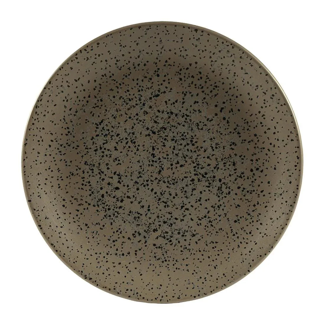 FC193 Churchill Menu Shades Caldera Coupe Plates Flint Grey 205mm (Pack of 6) - JD Catering Equipment Solutions Ltd