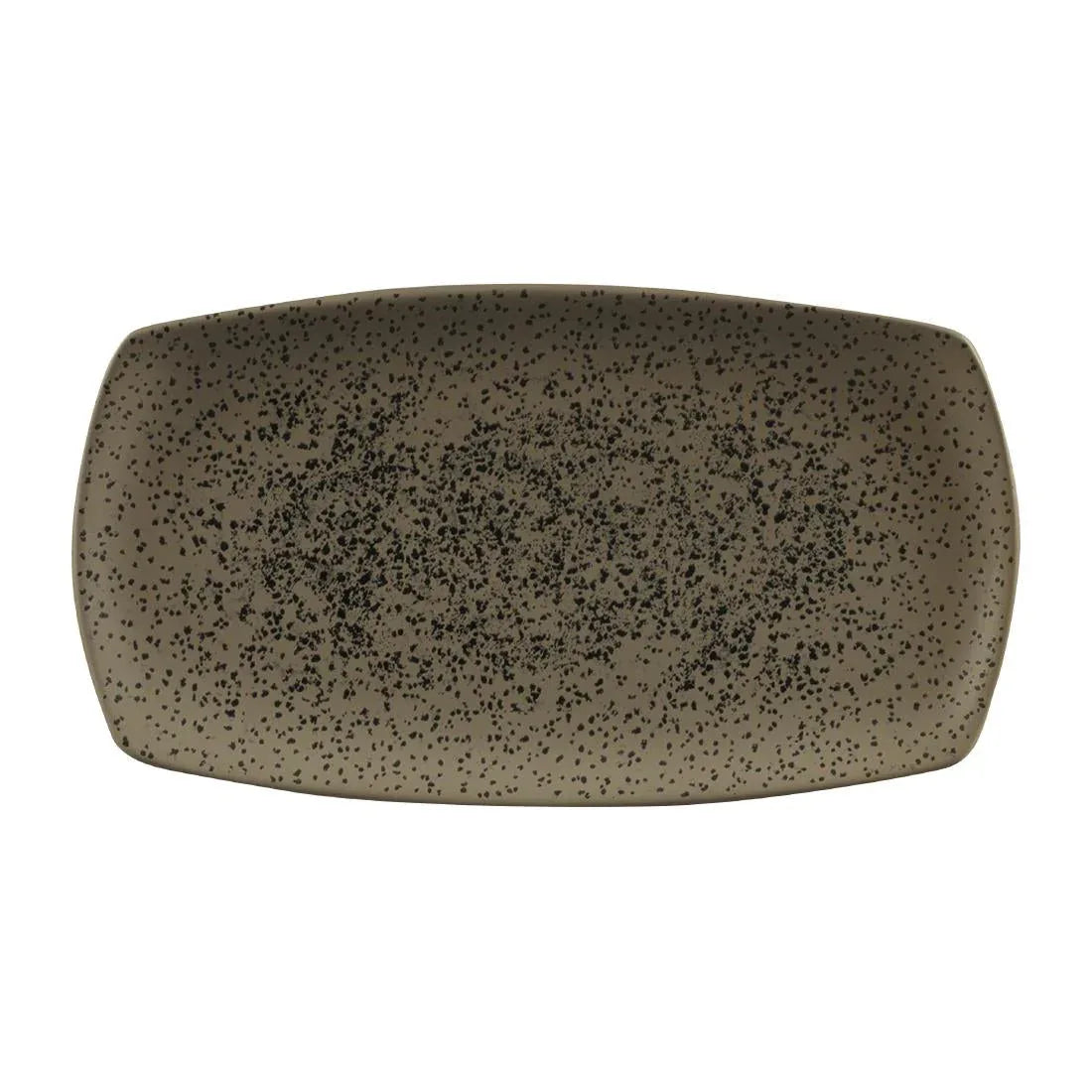 FC195 Churchill Menu Shades Caldera Rectangular Plates Flint Grey 355mm (Pack of 6) - JD Catering Equipment Solutions Ltd