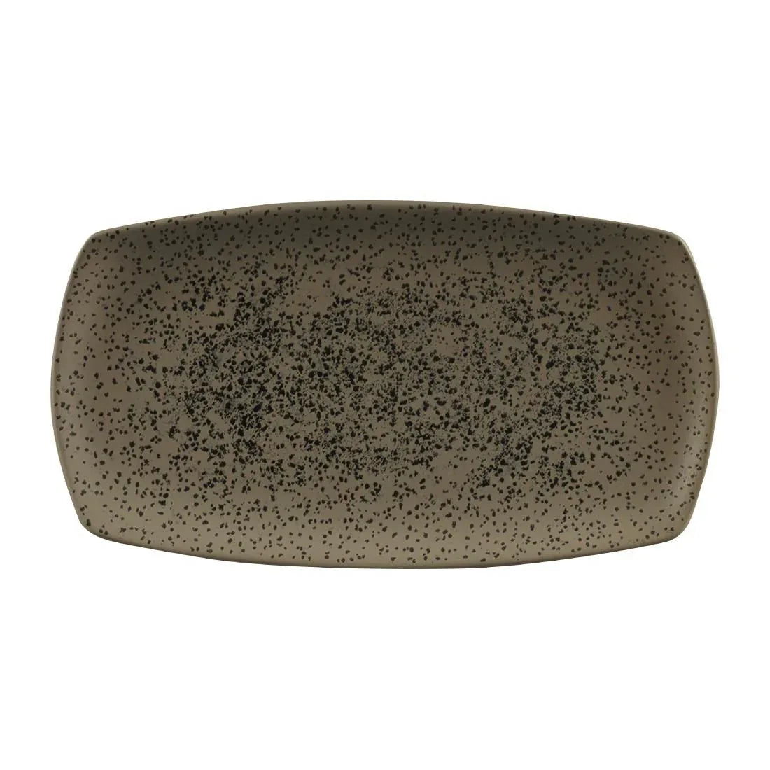 FC195 Churchill Menu Shades Caldera Rectangular Plates Flint Grey 355mm (Pack of 6) - JD Catering Equipment Solutions Ltd