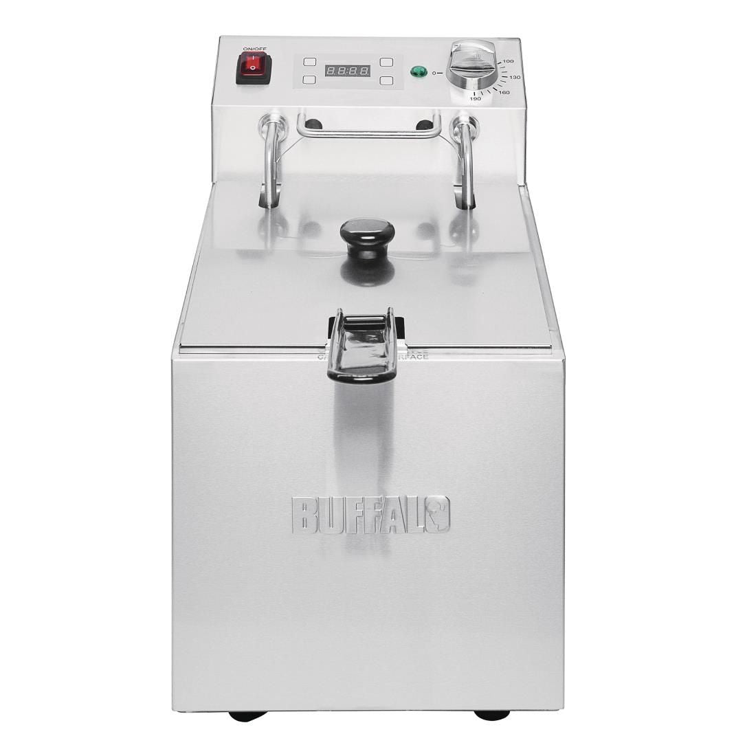 FC258 Buffalo Single Tank Single Basket 5Ltr Countertop Fryer with Timer 2.8kW JD Catering Equipment Solutions Ltd