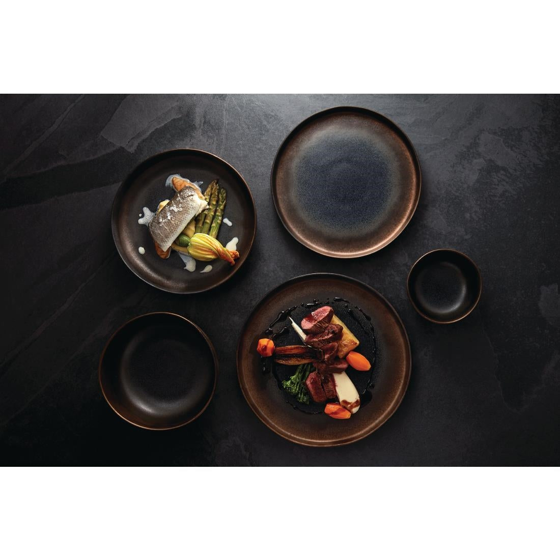 FC285 Olympia Ochre Flat Plates 260mm (Pack of 6) JD Catering Equipment Solutions Ltd