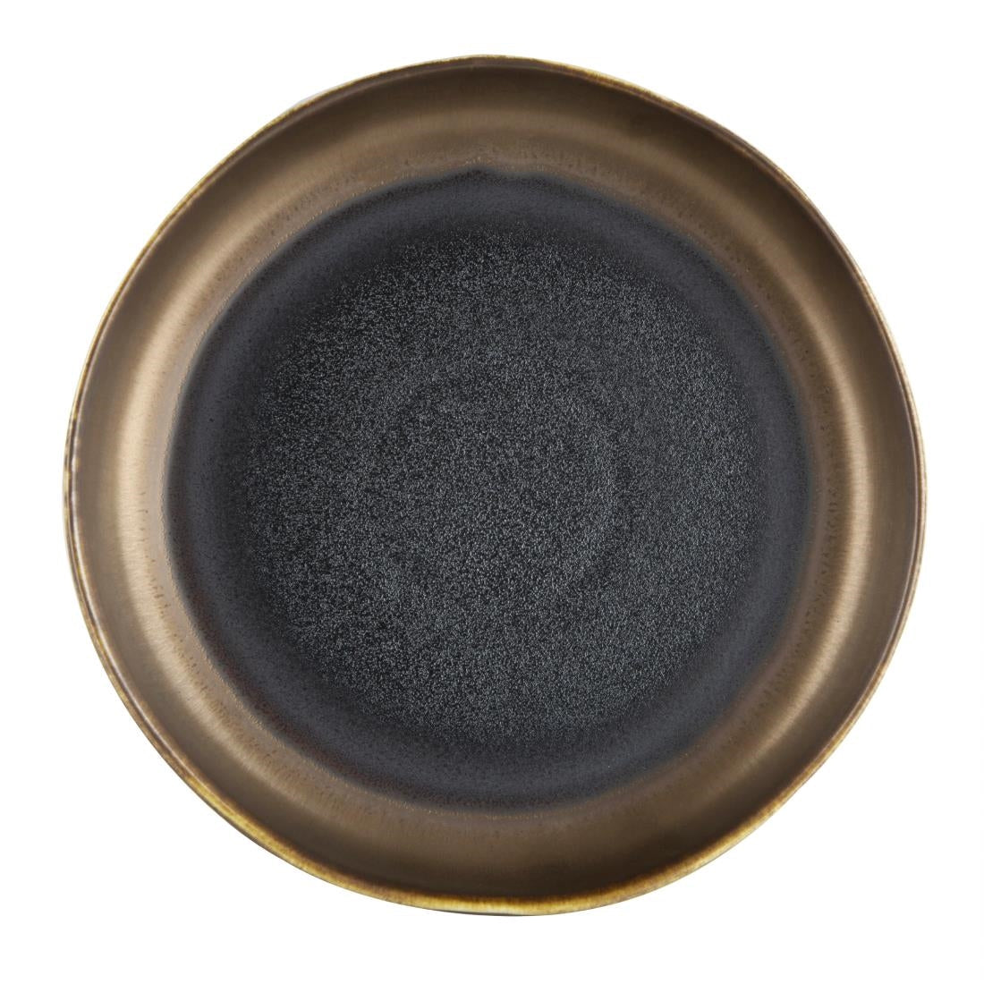 FC287 Olympia Ochre Flat Bowls 210mm 700ml (Pack of 6) JD Catering Equipment Solutions Ltd