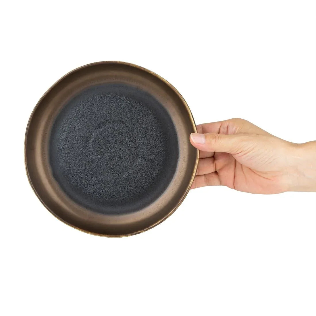 FC287 Olympia Ochre Flat Bowls 210mm 700ml (Pack of 6) - JD Catering Equipment Solutions Ltd