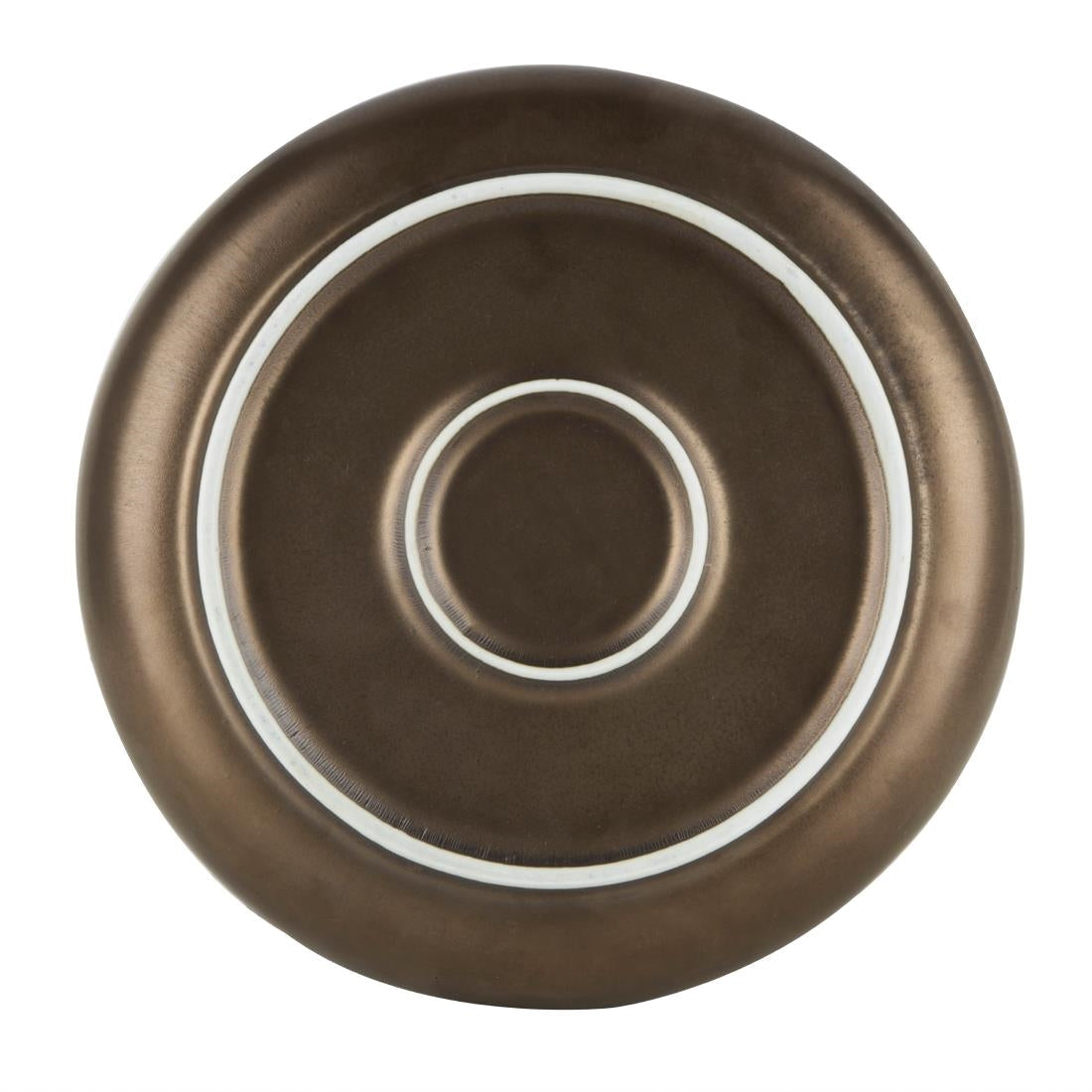 FC287 Olympia Ochre Flat Bowls 210mm 700ml (Pack of 6) JD Catering Equipment Solutions Ltd