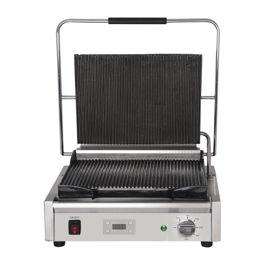 FC380 Buffalo Large Ribbed Contact Grill JD Catering Equipment Solutions Ltd