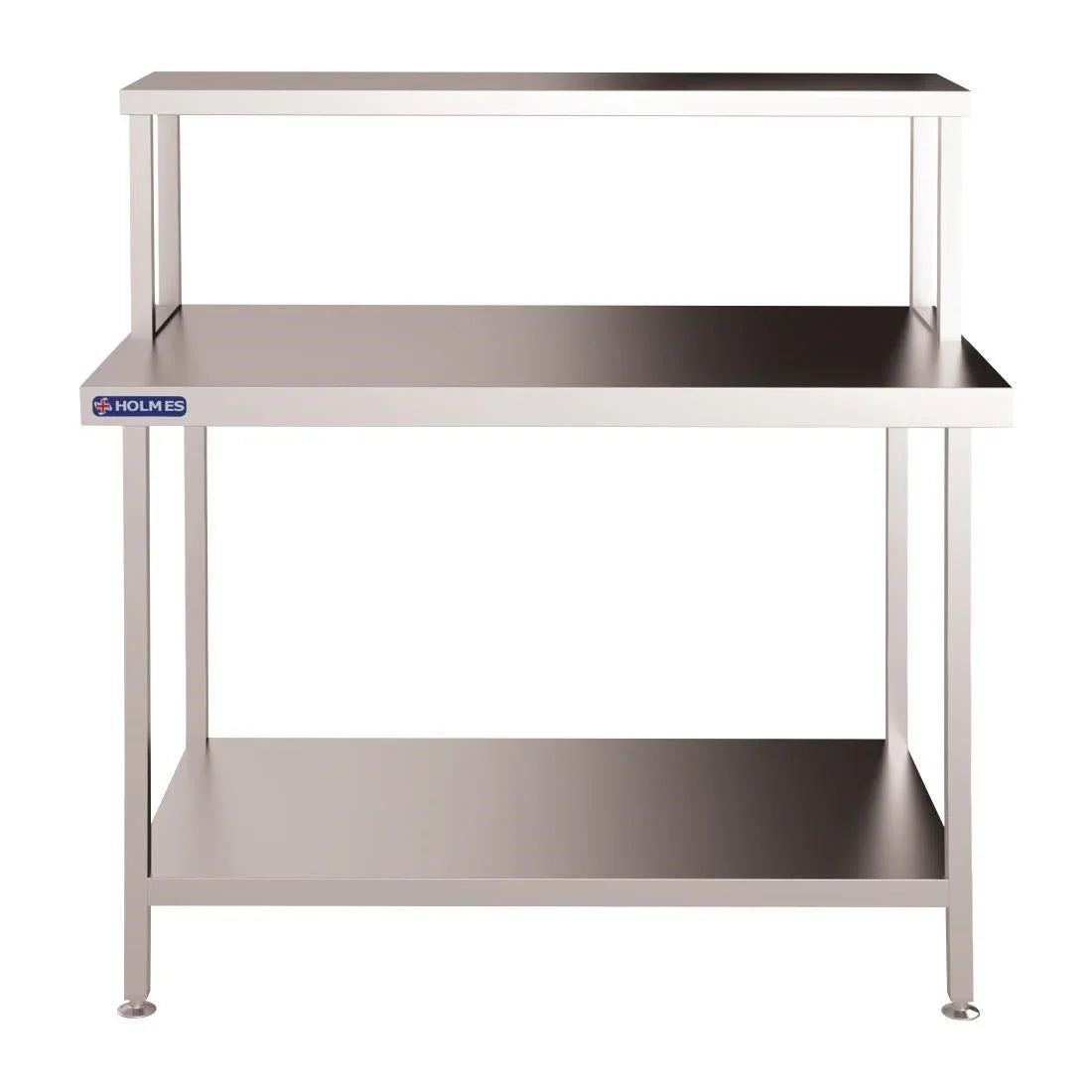 FC449 Holmes Stainless Steel Wall Work Table Welded with Gantry 1200mm - JD Catering Equipment Solutions Ltd