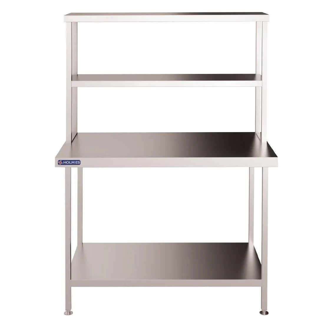 FC455 Holmes Stainless Steel Wall Table Welded with Double Gantry 1800mm - JD Catering Equipment Solutions Ltd