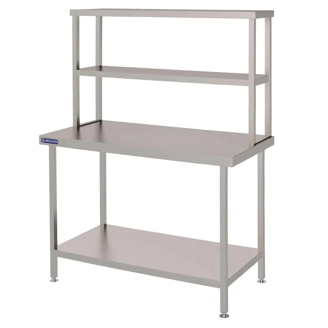FC459 Holmes Stainless Steel Wall Prep Table Welded with Double Gantry 1800mm - JD Catering Equipment Solutions Ltd