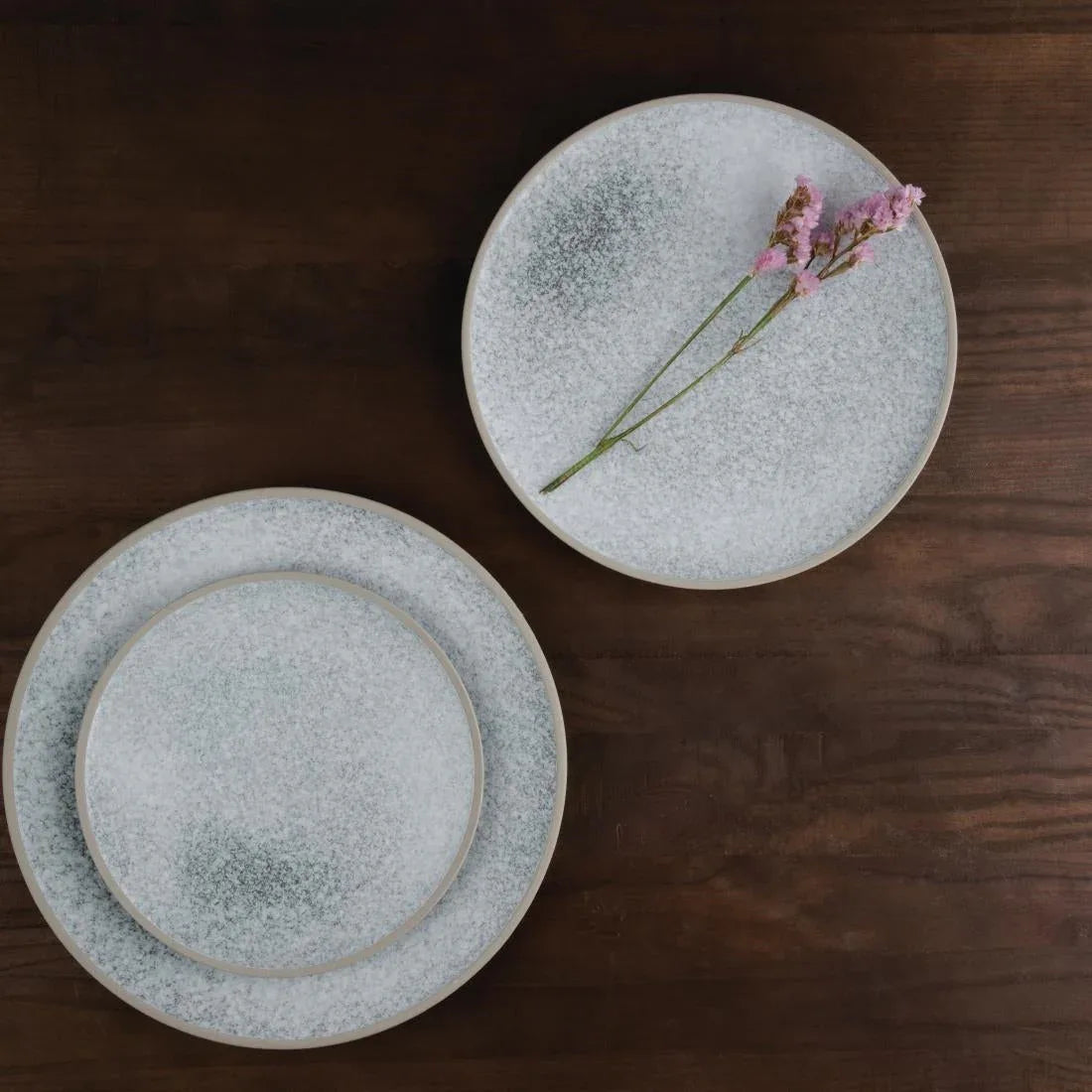 FC483 Olympia Anello Stone Raw Edge Plates 255mm (Pack of 4) - JD Catering Equipment Solutions Ltd