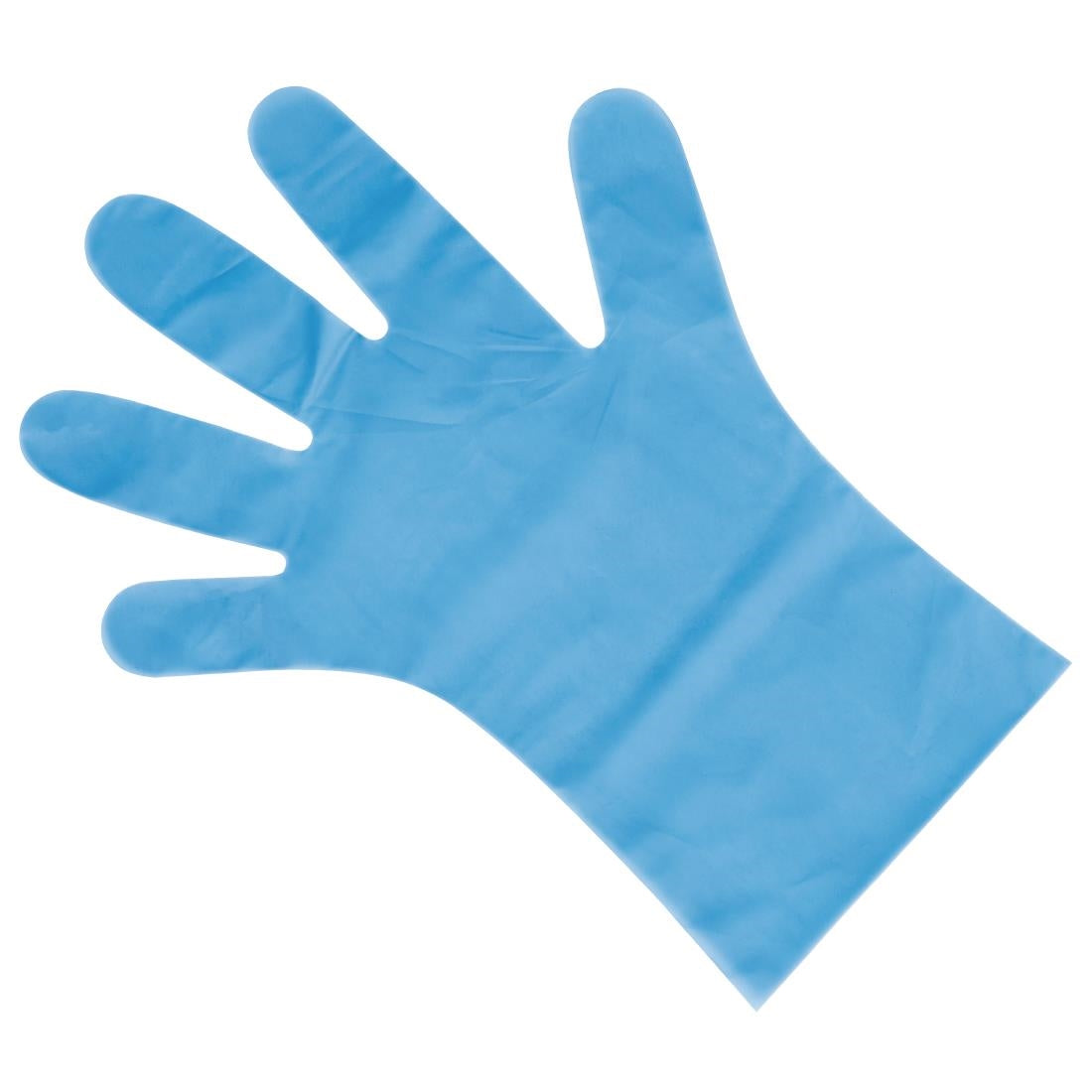 FC488-L Nisbets Essentials Powder-Free TPE Gloves Blue L (Pack of 200) JD Catering Equipment Solutions Ltd