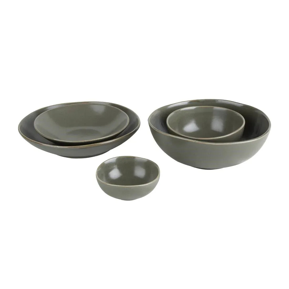 FC708 Olympia Build-a-Bowl Green Deep Bowls 225mm (Pack of 4) - JD Catering Equipment Solutions Ltd