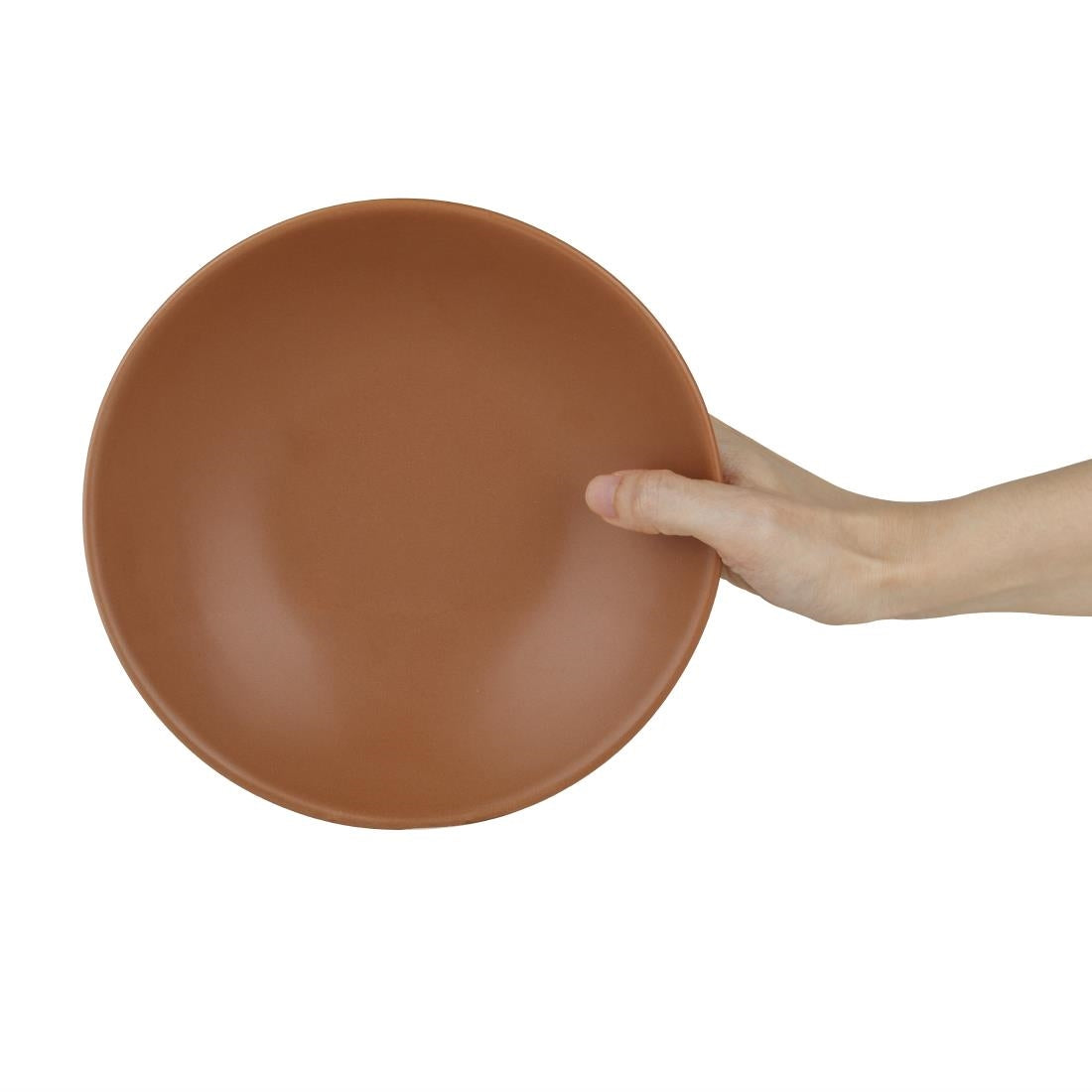 FC716 Olympia Build-a-Bowl Cantaloupe Flat Bowls 190mm (Pack of 6) JD Catering Equipment Solutions Ltd